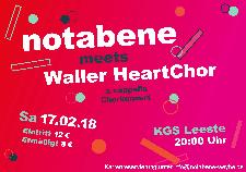 Plakat Konzert Notabene/Waller-Heartchor